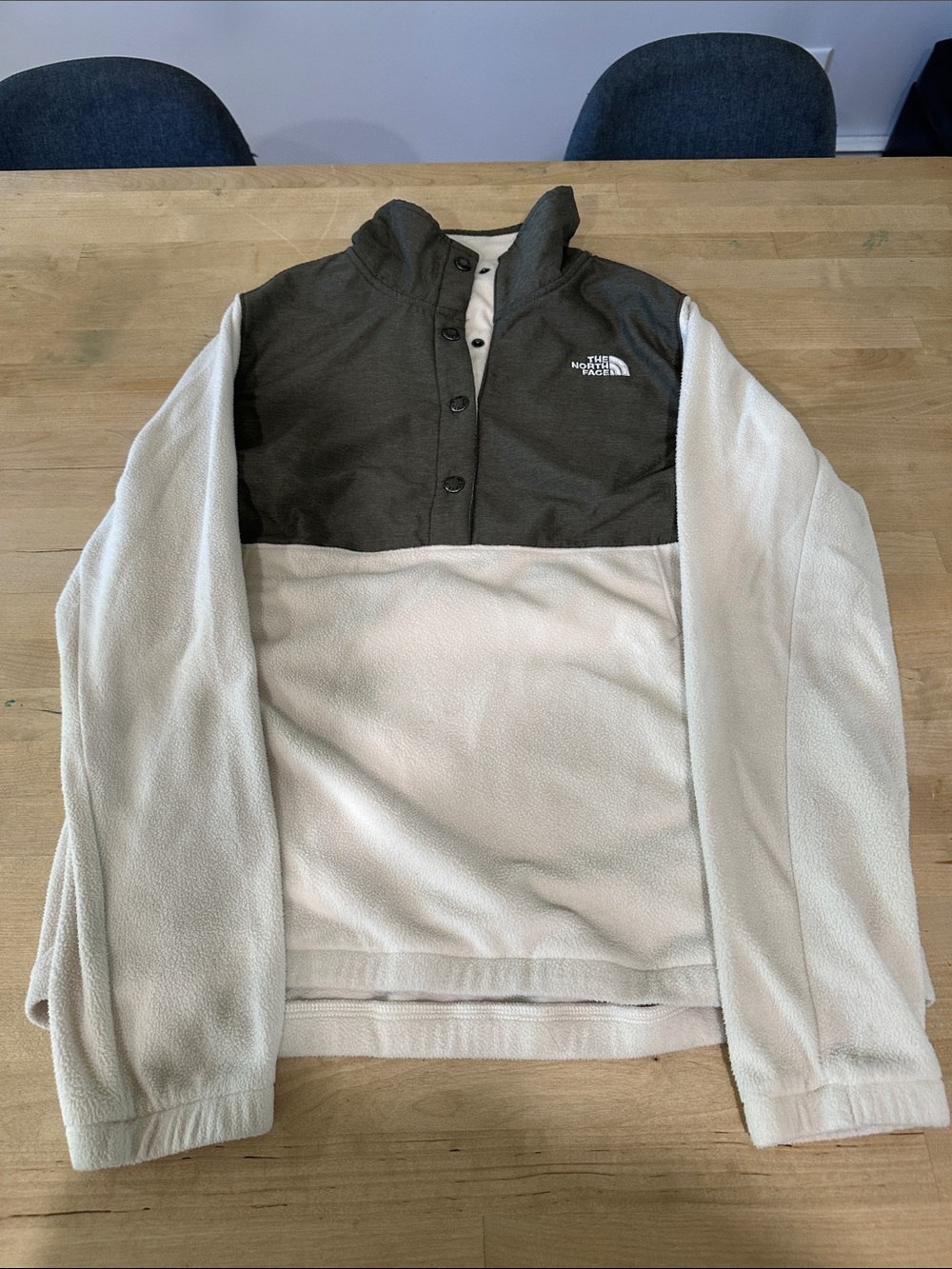 The North Face Women’s Two-Tone Fleece Pullover Jacket - Olive & Cream